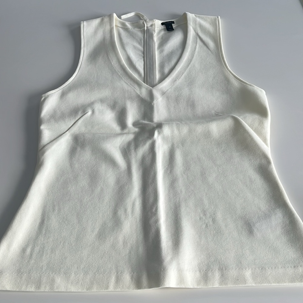 J Crew Women’s Top Cream Size Medium - Picture 8 of 8